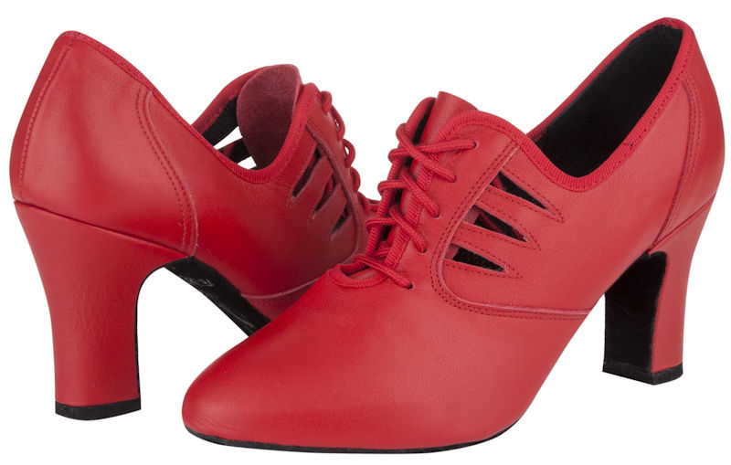 red ballroom dance shoes