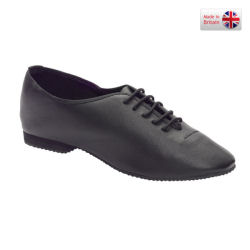 Adults Rubber Sole Black Jazz Shoes - size 6 to 9