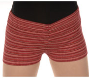 Capezio Striped Hipster Shorts