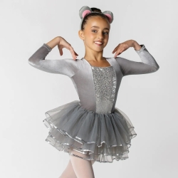 Velvet Bodice with Frilled Sequin Trim Skirt Character Mouse Tutu