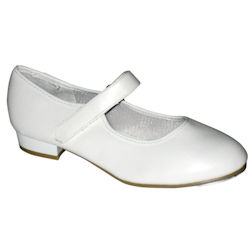 Childrens Velcro White Tap Shoes
