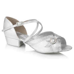 Freed Lucy, Girls Silver Ballroom Shoes 