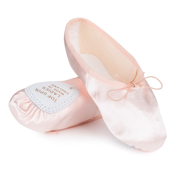 split sole satin ballet shoes
