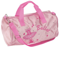 Katz Pink Satin Ballet Duffle Bag