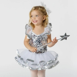 Chiildrens Sequinned Girls Charater Tutu with Matching Bow