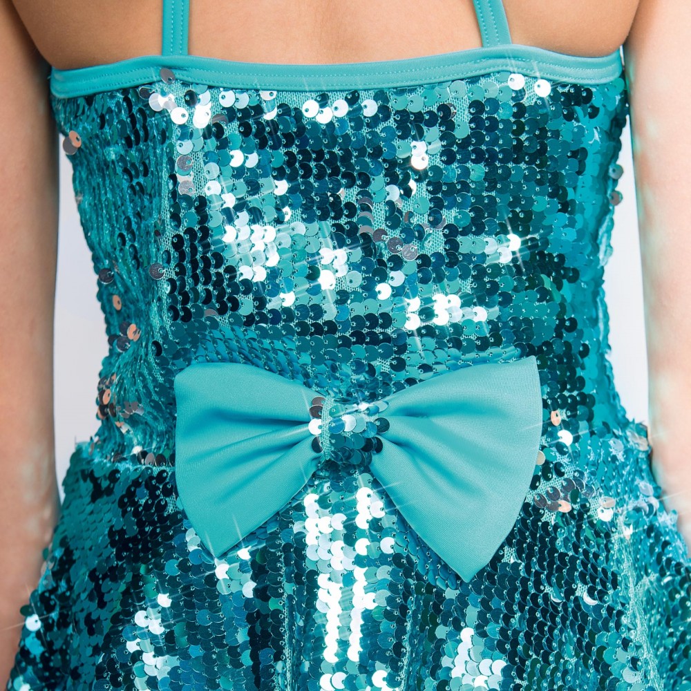 Sequin Glitz High Neck 2 Piece Ladies Dance Costume The Dancers Shop UK