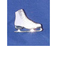 Ice Skating Boot Pin Badge