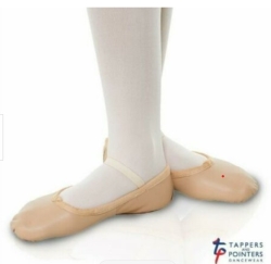 Childrens Pink Leather Ballet Shoes 