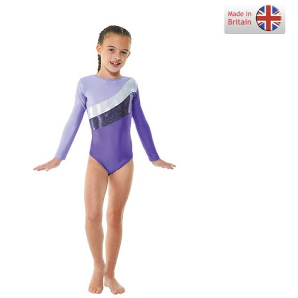 Childrens long sleeve gymnastics leotard GYM/19 The Dancers Shop