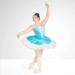 Ladies Back Laced Effect Applique Classical Ballet Tutu
