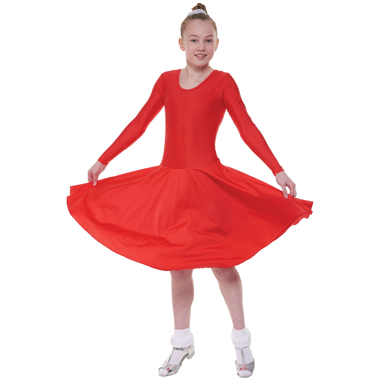 red ballroom dress