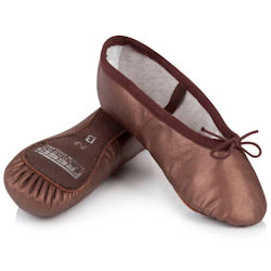 Freed Brown Leather Ballet Shoes - upto size 5