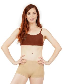 Capezio Ladies Seamless Clear Back Sweetheart Bandeau Bra (3776)