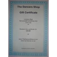 Dancewear Gift Certificate
