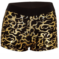 Gold Twisters Dance Shorts