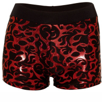 Red Twisters Childrens Dance Shorts