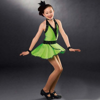 Halterneck Skirted Leotard - W1152