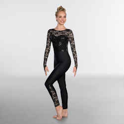 1st Position Sequin Lace Dance Unitard