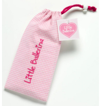 Little Ballerina Pink Gingham Bag Small