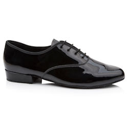 Mens Patent Black Leather Ballroom Shoes