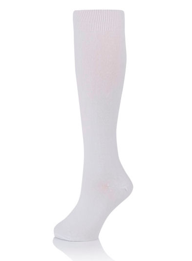 Mens White RAD Ballet Socks, calf length | The Dancers Shop