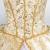 1st Position Prestige Gold Floral Woven Bodice