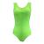 Childrens sleevless leotard in flo green