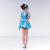 Back of childrens Sequin Collar Glitz Dance Costume