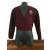 Long sleeve fleece childrens burgundy ballet wrapover