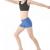 Childrens Nylon Lycra Hipster Micro Dance Shorts in Royal