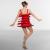 Red sequin flapper dance dress
