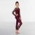 Sequin Lace Burgundy Dance Unitard