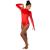 Long Sleeve Red Velour Leotard