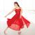 Long Sequin Lyrical Dress in red