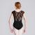 Bloch Hava Lace Back Cap Sleeve Black Dance Leotard