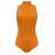 Turtleneck sleeveless leotard orange