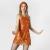 Shimmer Biketard Orange