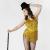 Gold Sequin Fringe Leotard