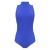 Turtleneck sleeveless leotard royal blue