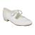 Childrens low heel white canvas tap shoes