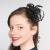 Black net sequin hair clip