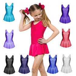 Nylon Lycra Childrens Skirted Leotard