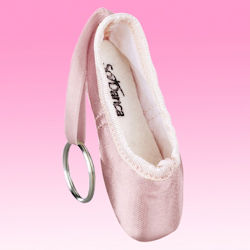 Ballet Pointe Shoe Keyring