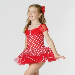 Childrens Polka Dot Frill Girls Character Tutu