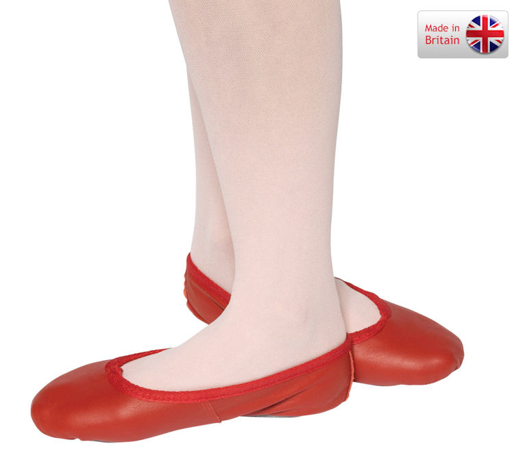 kids red ballet shoes