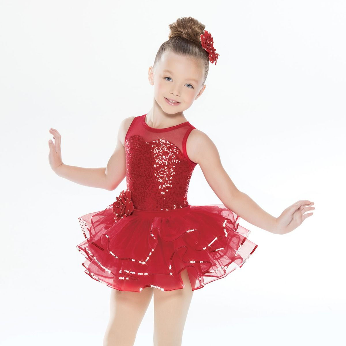 You Can't Hurry Love Childrens Red ballet Dress from Revolution Dancewear |  The Dancers Shop