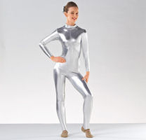 Adult Long Sleeve Metallic Catsuit