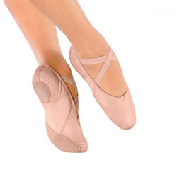 So Danca Stretch Insert Leather Ballet Shoes Sizes 1 to 5