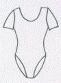 Boys/Mens white leotards (RAD) - size 3, 4 & 5